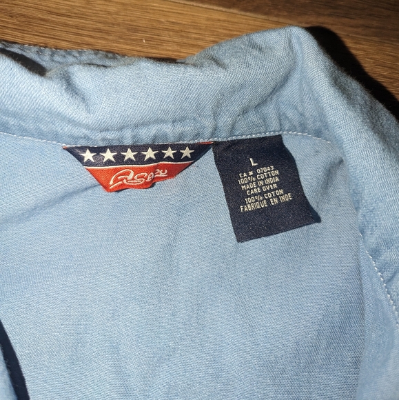 Vintage Embroidered Jean Denim Dress & Button Up Top 2 Piece Set Outfit Large - Picture 2 of 13